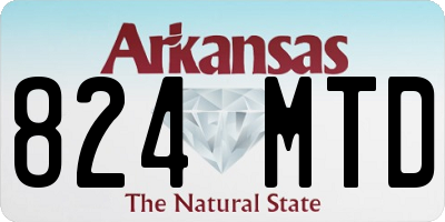 AR license plate 824MTD
