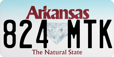 AR license plate 824MTK