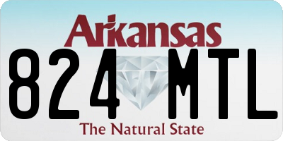 AR license plate 824MTL