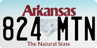 AR license plate 824MTN