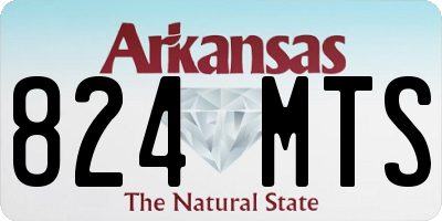 AR license plate 824MTS