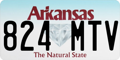 AR license plate 824MTV