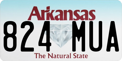 AR license plate 824MUA