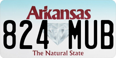 AR license plate 824MUB