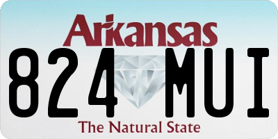 AR license plate 824MUI