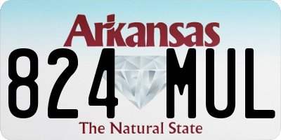 AR license plate 824MUL
