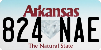 AR license plate 824NAE
