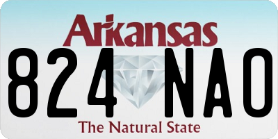 AR license plate 824NAO