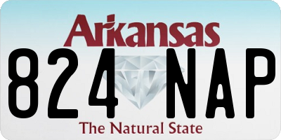 AR license plate 824NAP