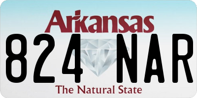 AR license plate 824NAR
