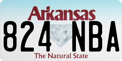 AR license plate 824NBA