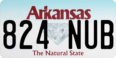 AR license plate 824NUB