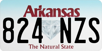 AR license plate 824NZS