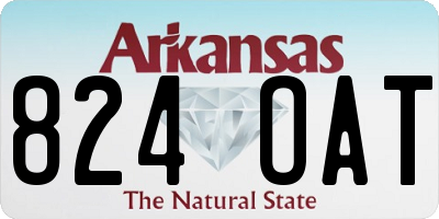 AR license plate 824OAT