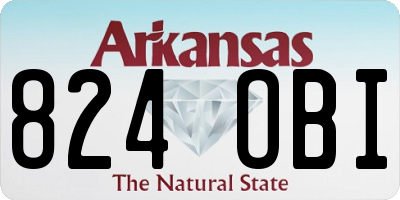 AR license plate 824OBI