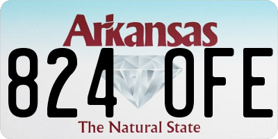 AR license plate 824OFE