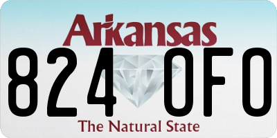 AR license plate 824OFO