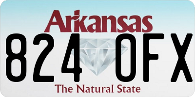 AR license plate 824OFX