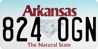 AR license plate 824OGN
