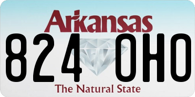 AR license plate 824OHO
