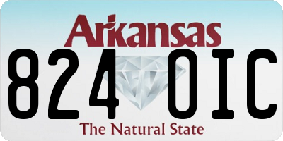 AR license plate 824OIC