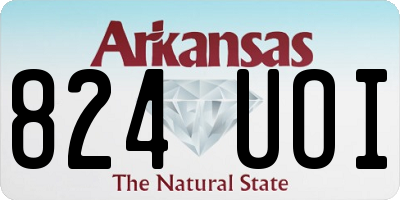 AR license plate 824UOI