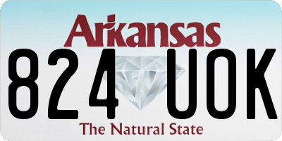 AR license plate 824UOK