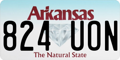 AR license plate 824UON