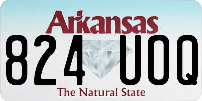 AR license plate 824UOQ