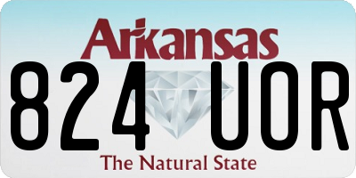 AR license plate 824UOR