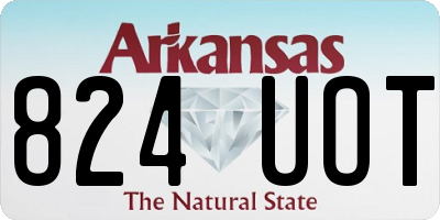 AR license plate 824UOT