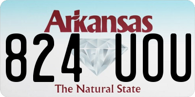 AR license plate 824UOU