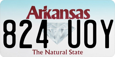 AR license plate 824UOY
