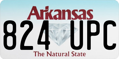 AR license plate 824UPC