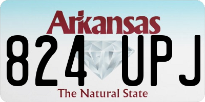 AR license plate 824UPJ