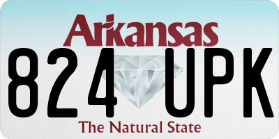 AR license plate 824UPK
