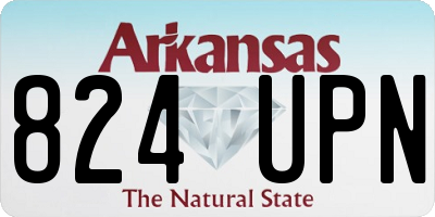 AR license plate 824UPN