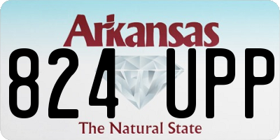 AR license plate 824UPP