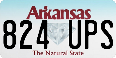 AR license plate 824UPS