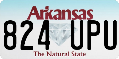 AR license plate 824UPU