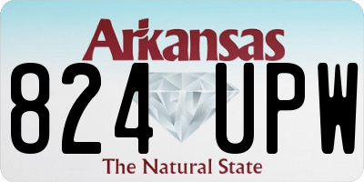 AR license plate 824UPW