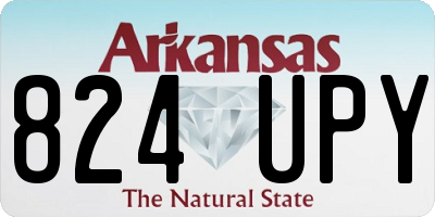 AR license plate 824UPY