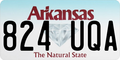 AR license plate 824UQA