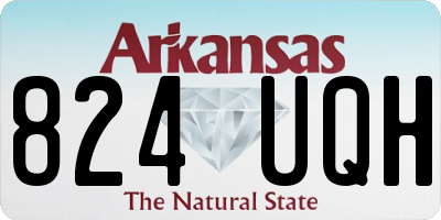 AR license plate 824UQH