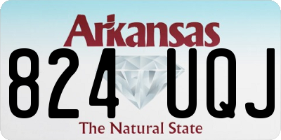 AR license plate 824UQJ