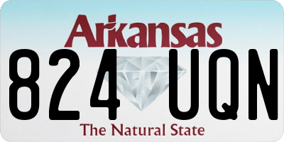 AR license plate 824UQN