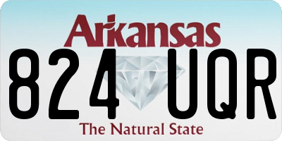 AR license plate 824UQR