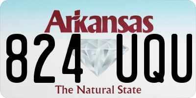 AR license plate 824UQU