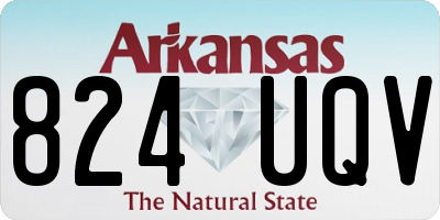 AR license plate 824UQV