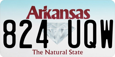 AR license plate 824UQW
